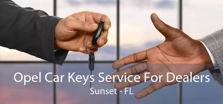 Opel Car Keys Service For Dealers Sunset - FL