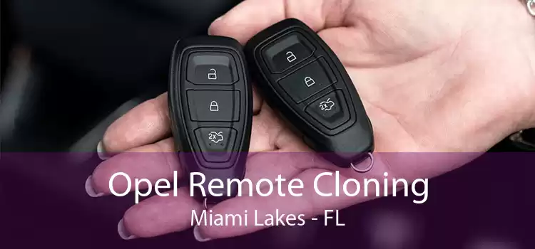 Opel Remote Cloning Miami Lakes - FL